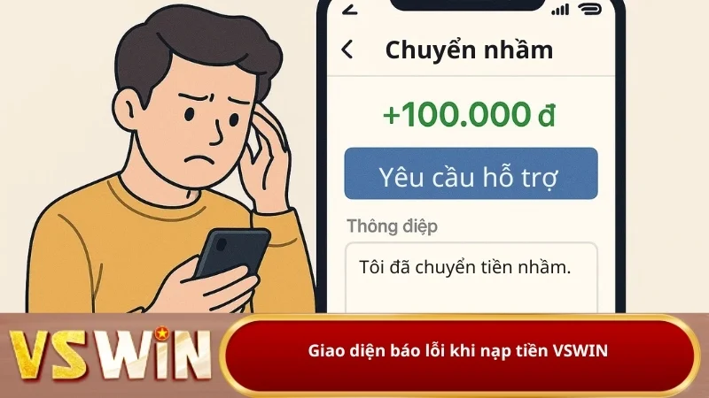 Hỗ Trợ Khách Hàng Khi Gặp Sự Cố Trong Quá Trình Nạp Tiền Vswin